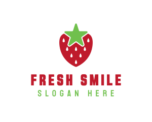 Strawberry Star Fruit logo design