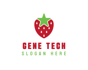 Strawberry Star Fruit logo design