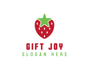 Strawberry Star Fruit logo design