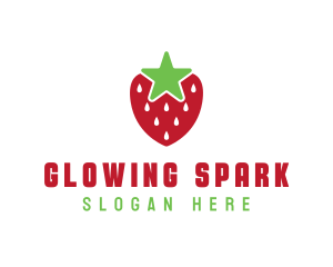 Strawberry Star Fruit logo design