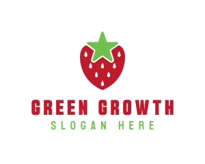 Strawberry Star Fruit logo design