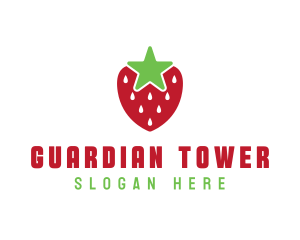 Strawberry Star Fruit logo design