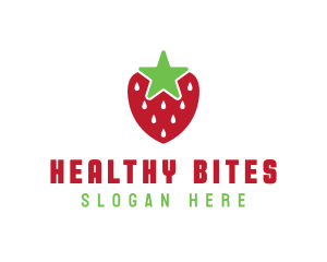 Strawberry Star Fruit logo design