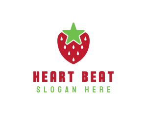 Strawberry Star Fruit logo design