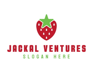 Strawberry Star Fruit logo design