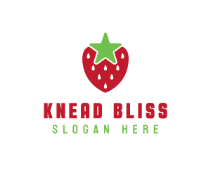 Strawberry Star Fruit logo design