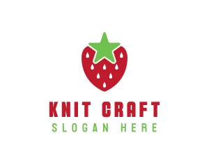 Strawberry Star Fruit logo design