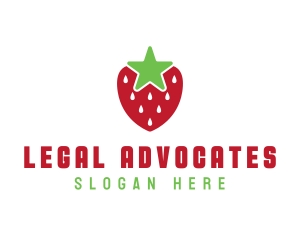 Strawberry Star Fruit logo design