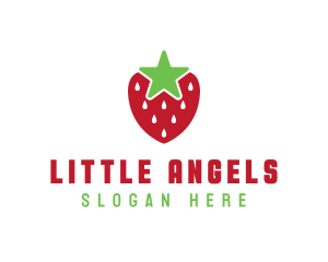 Strawberry Star Fruit logo design