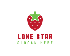 Strawberry Star Fruit logo design