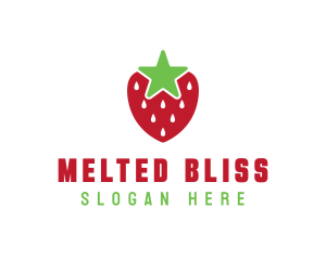 Strawberry Star Fruit logo design