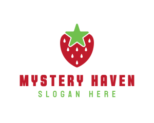 Strawberry Star Fruit logo design