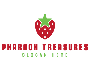 Strawberry Star Fruit logo design