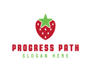 Strawberry Star Fruit logo design