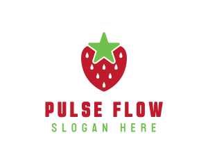 Strawberry Star Fruit logo design