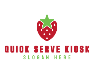 Strawberry Star Fruit logo design