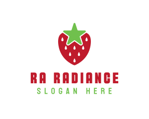 Strawberry Star Fruit logo design