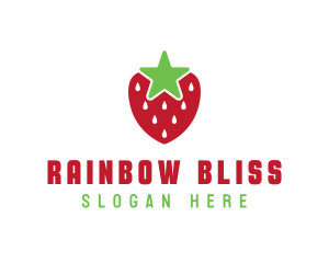 Strawberry Star Fruit logo design