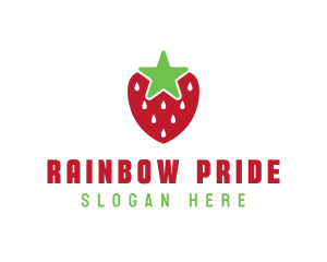 Strawberry Star Fruit logo design