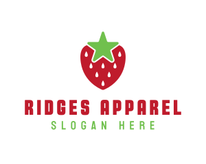 Strawberry Star Fruit logo design