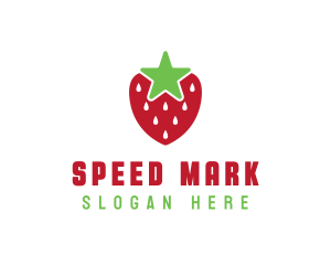 Strawberry Star Fruit logo design