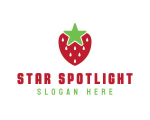 Strawberry Star Fruit logo design