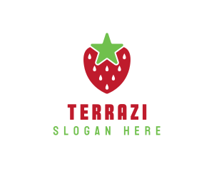 Strawberry Star Fruit logo design