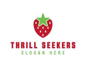 Strawberry Star Fruit logo design