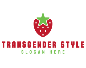 Strawberry Star Fruit logo design