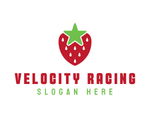 Strawberry Star Fruit logo design