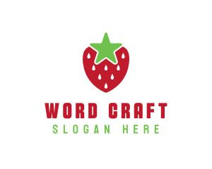 Strawberry Star Fruit logo design