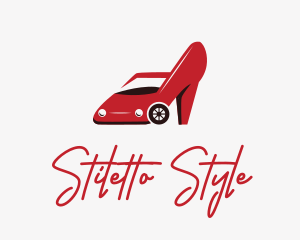 Red Car Stilettos logo design