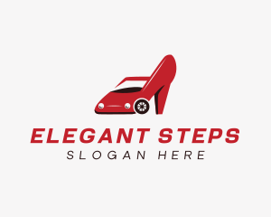 Red Car Stilettos logo design