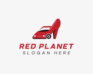 Red Car Stilettos logo design