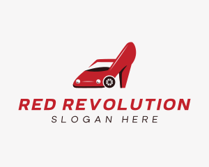 Red Car Stilettos logo design