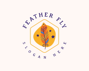 Bohemian Feather Craft logo design