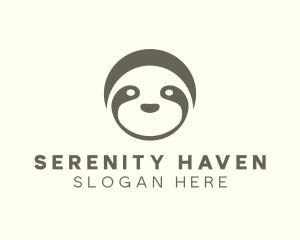 Sanctuary - Sloth Face Sanctuary logo design