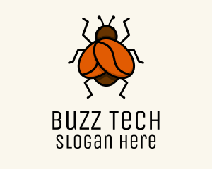 Bug - Coffee Bean Bug logo design