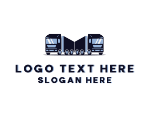 Transportation Service - Cargo Delivery Trucking logo design