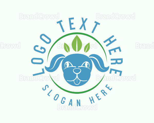 Organic Puppy Leaf Logo