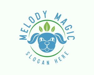 Organic Puppy Leaf Logo