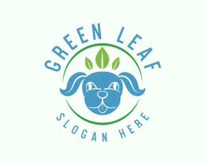 Organic Puppy Leaf logo design