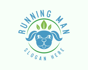 Dog - Organic Puppy Leaf logo design