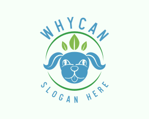 Groomer - Organic Puppy Leaf logo design
