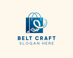 Fashion Belt Shopping Bag logo design