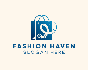 Mall - Fashion Belt Shopping Bag logo design