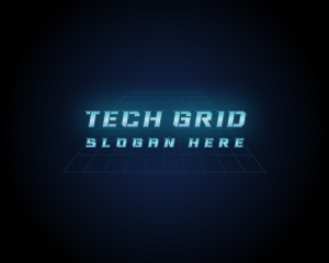 Grid - Digital Cyber Grid logo design