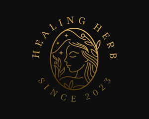 Golden Woman Skincare logo design