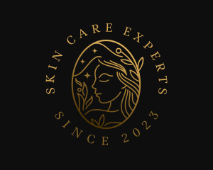 Dermatologist - Golden Woman Skincare logo design