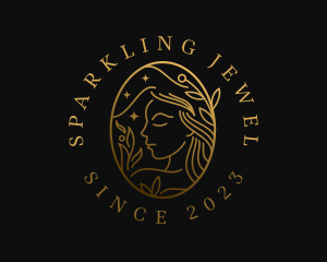 Golden Woman Skincare logo design